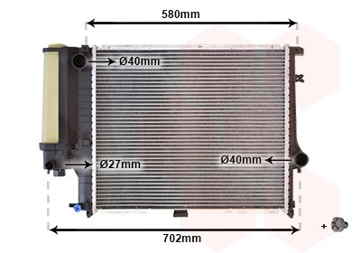 VAN WEZEL Radiaator,mootorijahutus 06002121